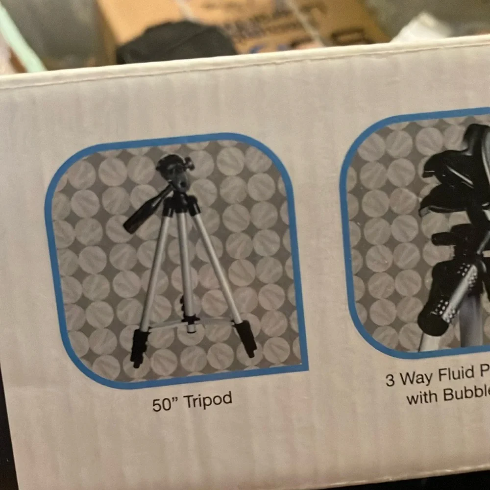 Black and Silver Photo Video Tripod